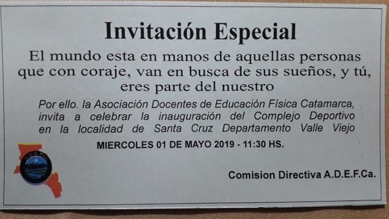 ADEFCa. inaugura Salón de Eventos en su predio de Santa Cruz