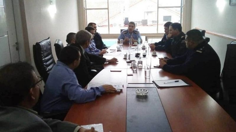 Reunión por el operativo de seguridad para la Asamblea Legislativa