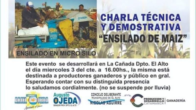 Charla técnica y demostrativa sobre ensilado de maíz
