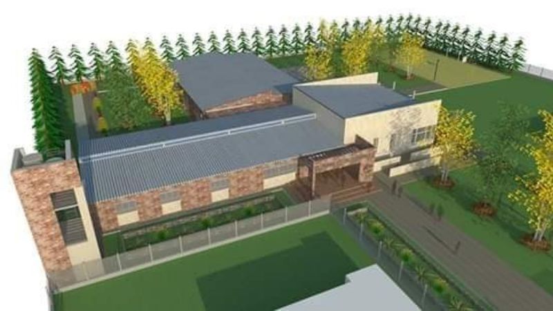 Obrador para el nuevo edificio de la Escuela N° 74 “Arturo M. Bass”