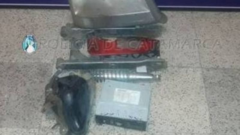 Robo de ópticas, estéreo, amortiguador y más en predio de la Policía
