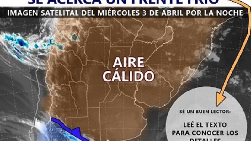 Descenso de temperatura y más lluvias a partir de mañana