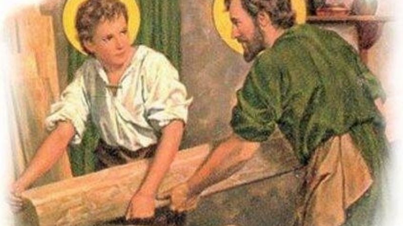 Procesión y misa en honor a San José Obrero