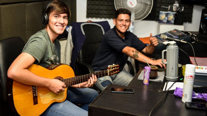 Facu Pacheco comenzó a grabar su primer material