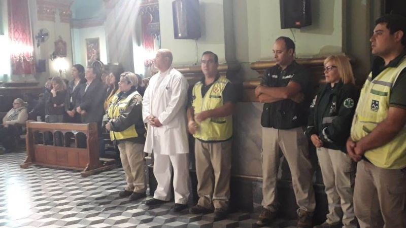 El ámbito de la salud le rindió homenaje a la Virgen