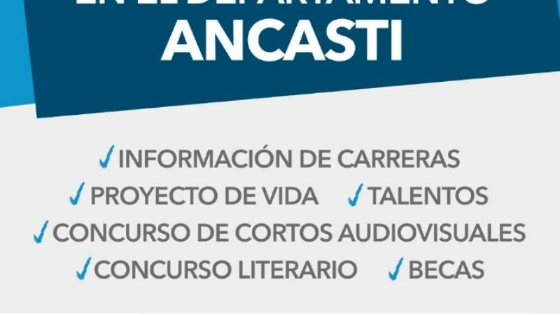 La UNCA+Cerca llegará a Ancasti el próximo miércoles