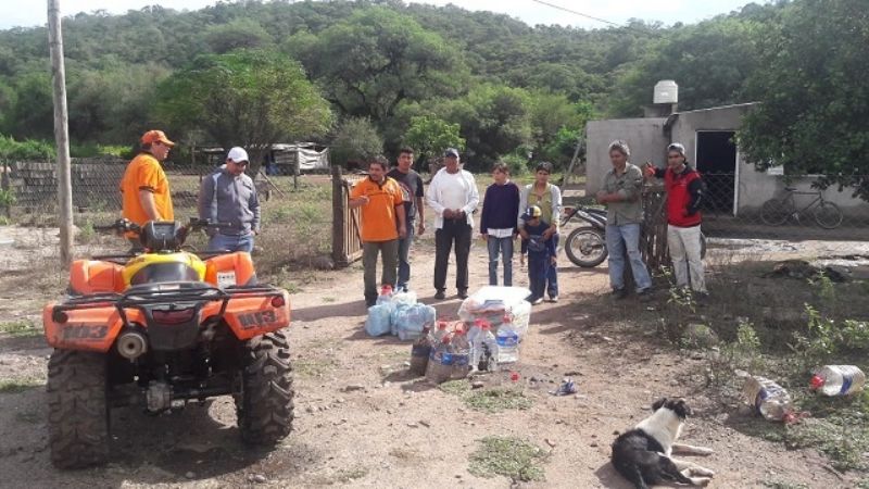 Sigue la asistencia a damnificados por la tormenta en el interior provincial