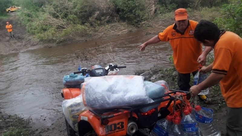 Sigue la asistencia a damnificados por la tormenta en el interior provincial