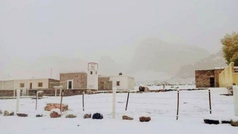Un 4 de abril con nevadas en Catamarca