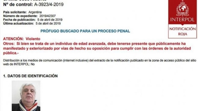 Alberto Samid habría sido detenido en Belice