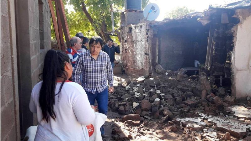 El intendente realizó un recorrido por las zonas afectadas