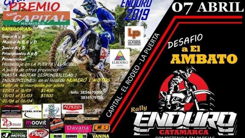 1ra. edición del “Desafío a El Ambato” en enduro