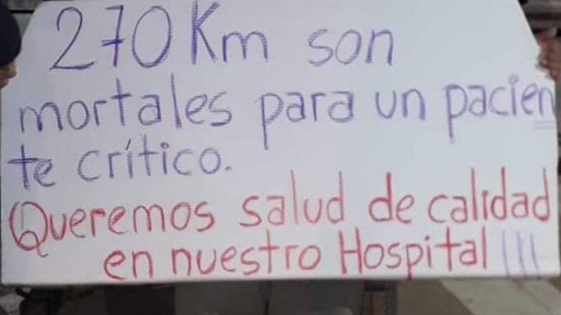 Crece el malestar por el sistema de Salud en Tinogasta