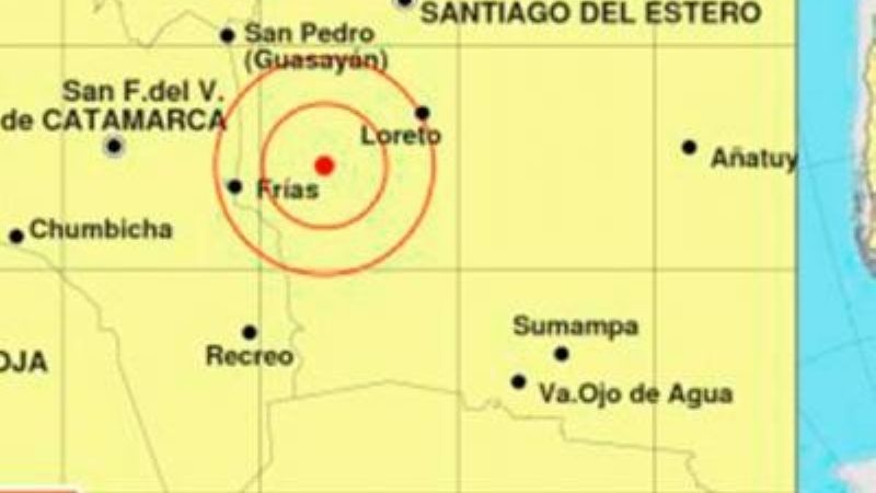 Un temblor se sintió en varias localidades del Este catamarqueño