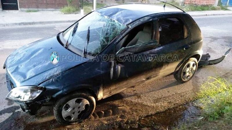 Vuelco en el sur de la Capital