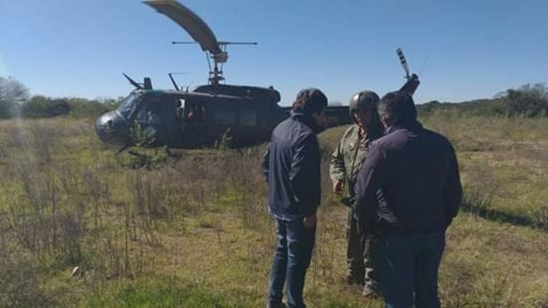 Ojeda recorrió zonas inundadas en Albigasta