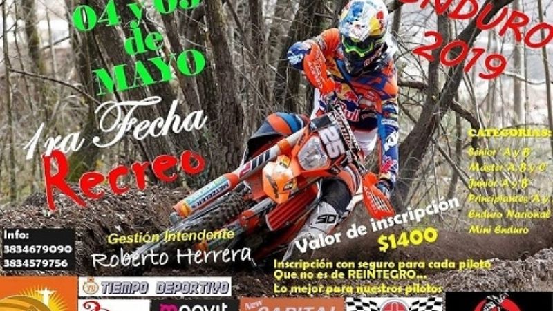 Recreo recibe este fin de semana el Campeonato Catamarqueño de Enduro