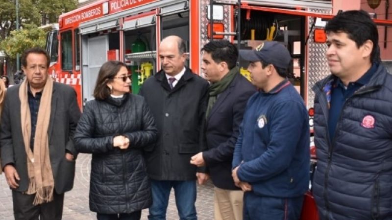 Corpacci hará efectiva la ayuda económica a Bomberos Voluntarios
