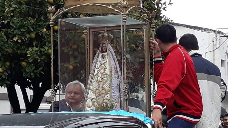 La Virgen del Valle partió desde Bella Vista hacia San Pablo