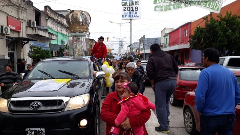 La Virgen del Valle partió desde Bella Vista hacia San Pablo