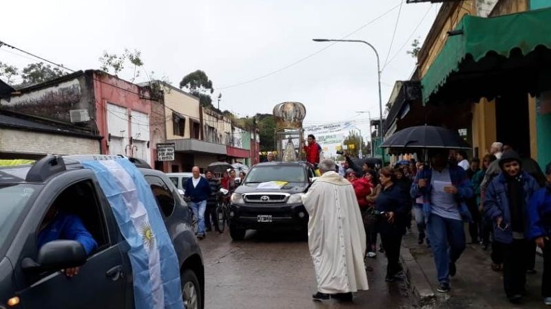 La Virgen del Valle partió desde Bella Vista hacia San Pablo