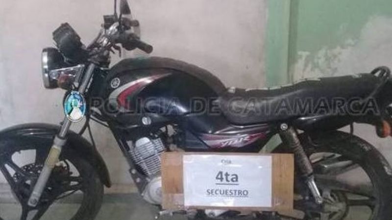 Circulaba en una moto robada hace 4 años