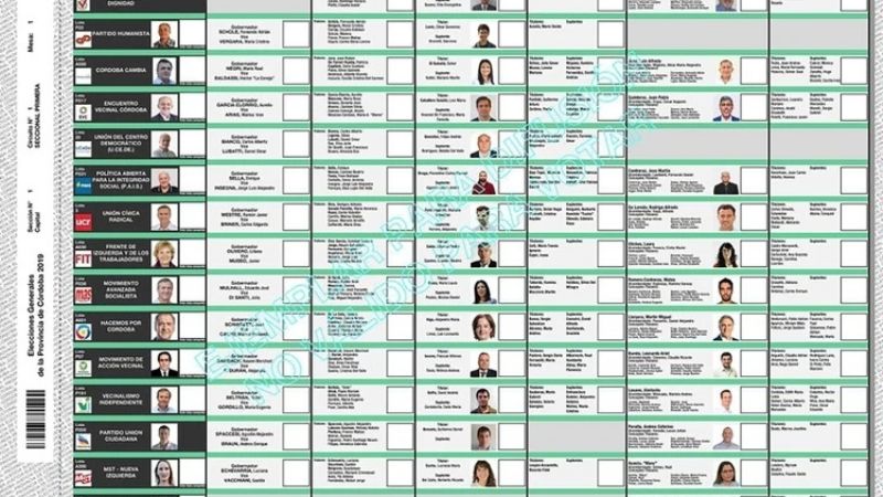Los 2.904.739 cordobeses eligen hoy a su gobernador