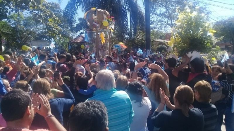 La Virgen del Valle ya arribó  a la Capital de Tucumán