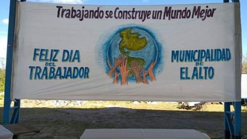 Municipales y sus familias festejaron el Día del Trabajador en El Alto