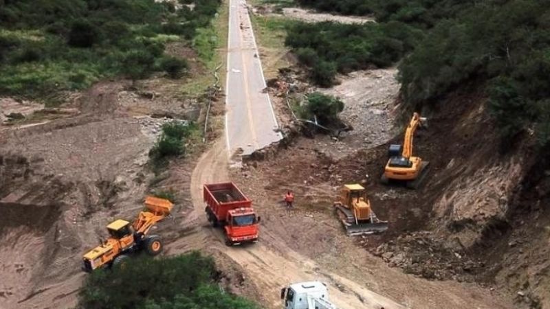 Se mantiene intransitable la quebrada de La Cébila