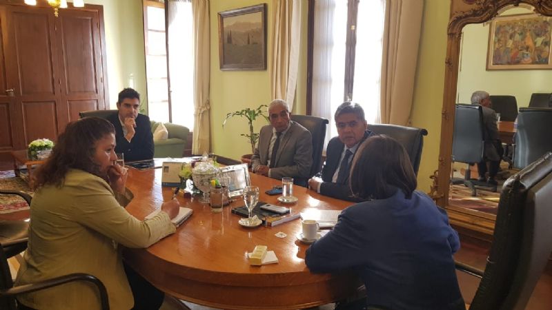 Ríos le acercó inquietudes a Corpacci y le contó sobre obras