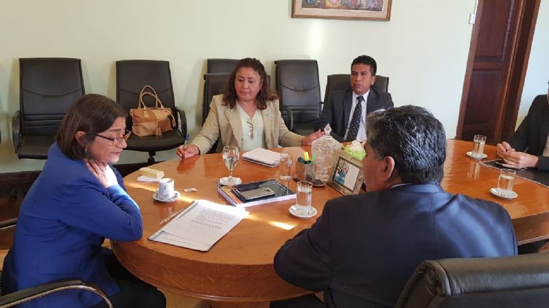 Ríos le acercó inquietudes a Corpacci y le contó sobre obras