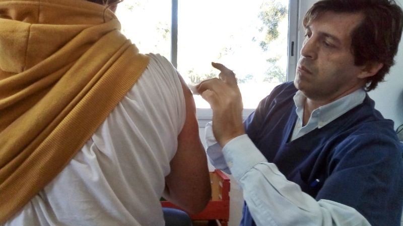 Vacunación en el Mercado de Abasto