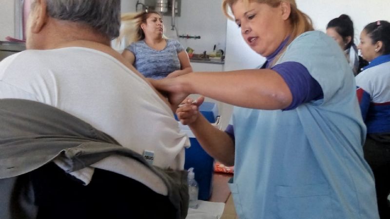 Vacunación en el Mercado de Abasto