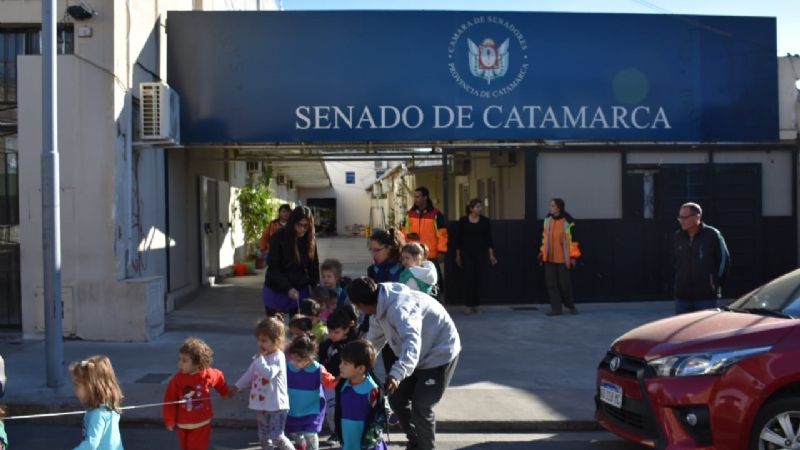 Exitoso simulacro de evacuación en el Anexo del Senado