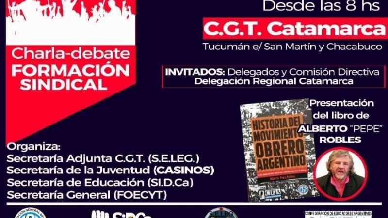 Charla debate para sindicalistas