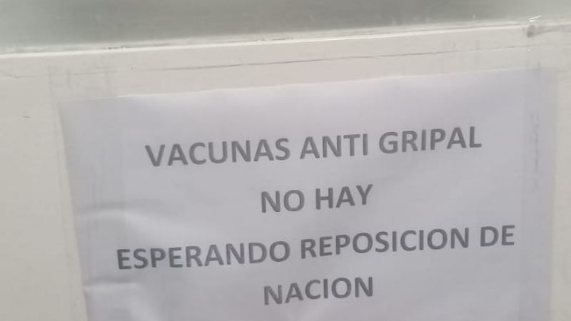El Hospital de Villa Dolores también se quedó sin vacunas
