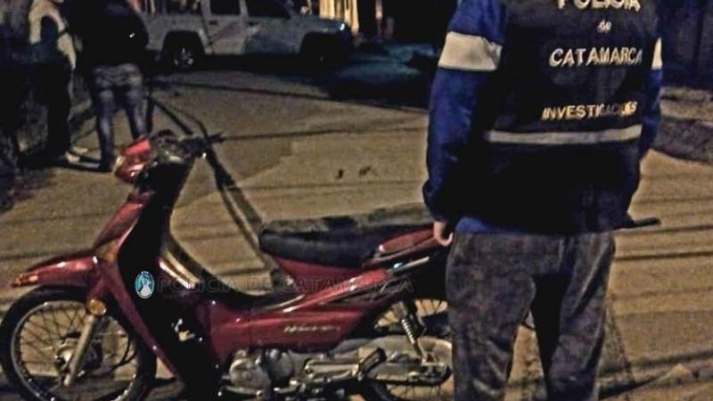 Recuperan una moto robada el lunes