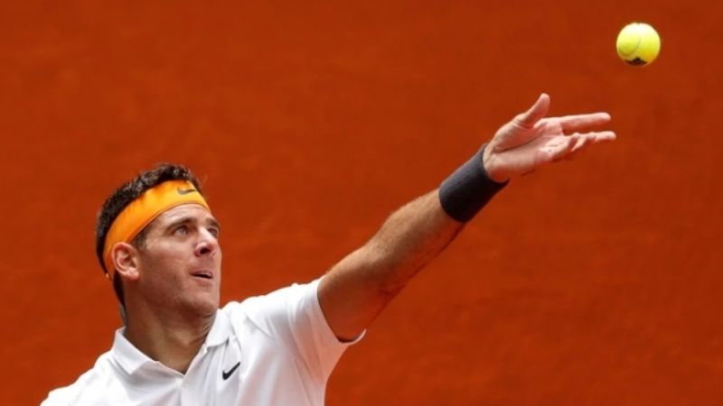 Del Potro ganó dos partidos en un día y clasificó a cuartos de final en Roma