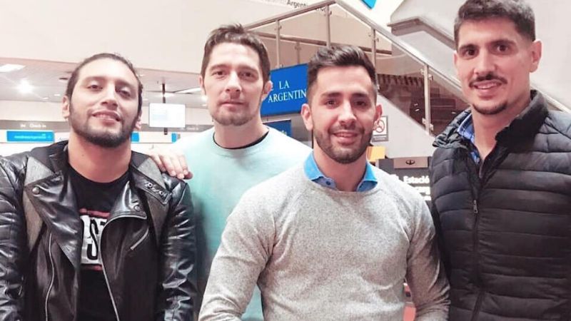 Il Nuovo en Showmatch antes de su presentación en Catamarca