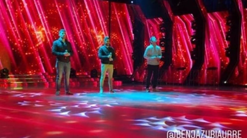 Il Nuovo en Showmatch antes de su presentación en Catamarca