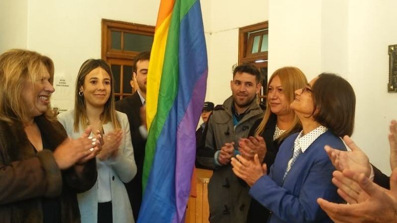 Lucía participó del acto contra la Homofobia y la Transfobia