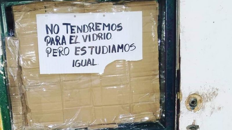 La foto en una escuela que se hizo viral