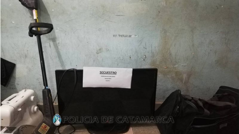 Recuperan elementos robados abandonados en una obra en construcción