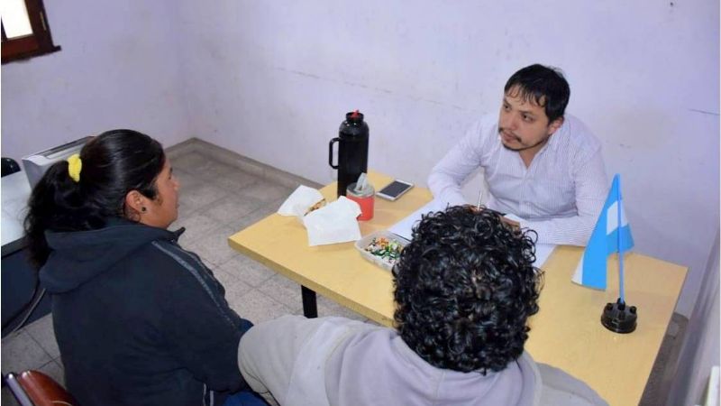 Jornada de trabajo de Nóblega en Anillaco