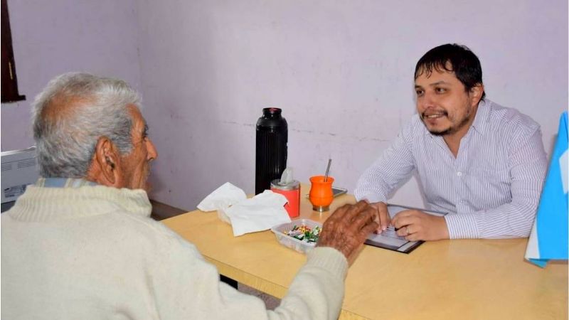 Jornada de trabajo de Nóblega en Anillaco