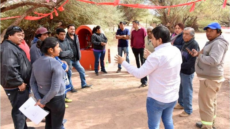 Jornada de trabajo de Nóblega en Anillaco