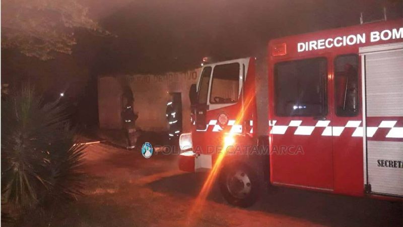 Incendio en el club Juventud Unida