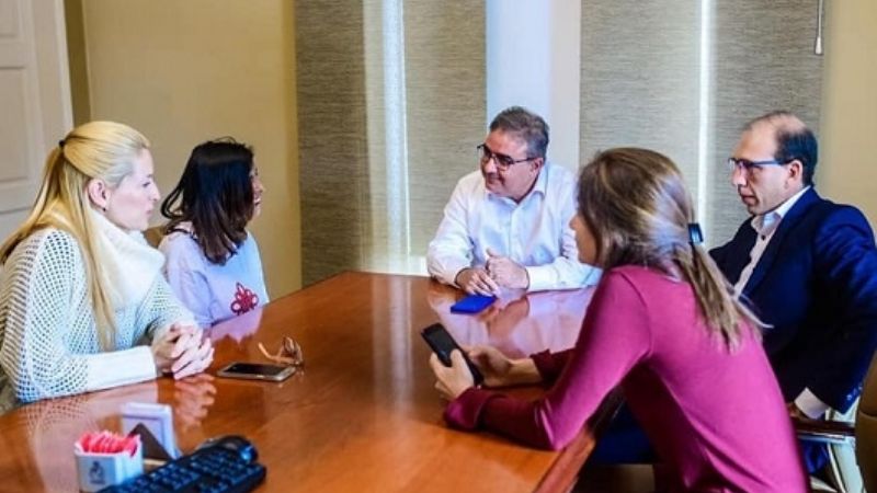 Jalil recibió al movimiento "Margaritas"