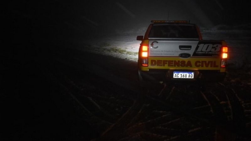 Defensa Civil recorre sector nevado en el Cerro Ancasti